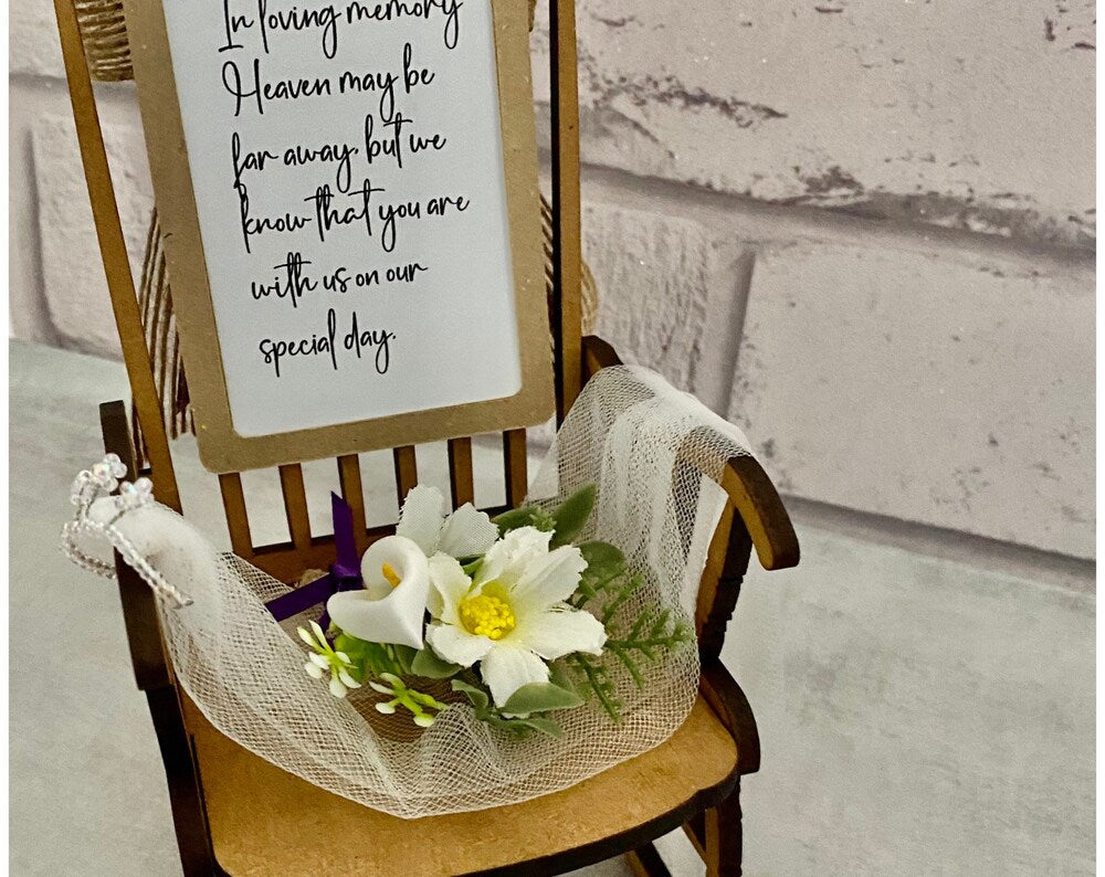 Wedding memory chair