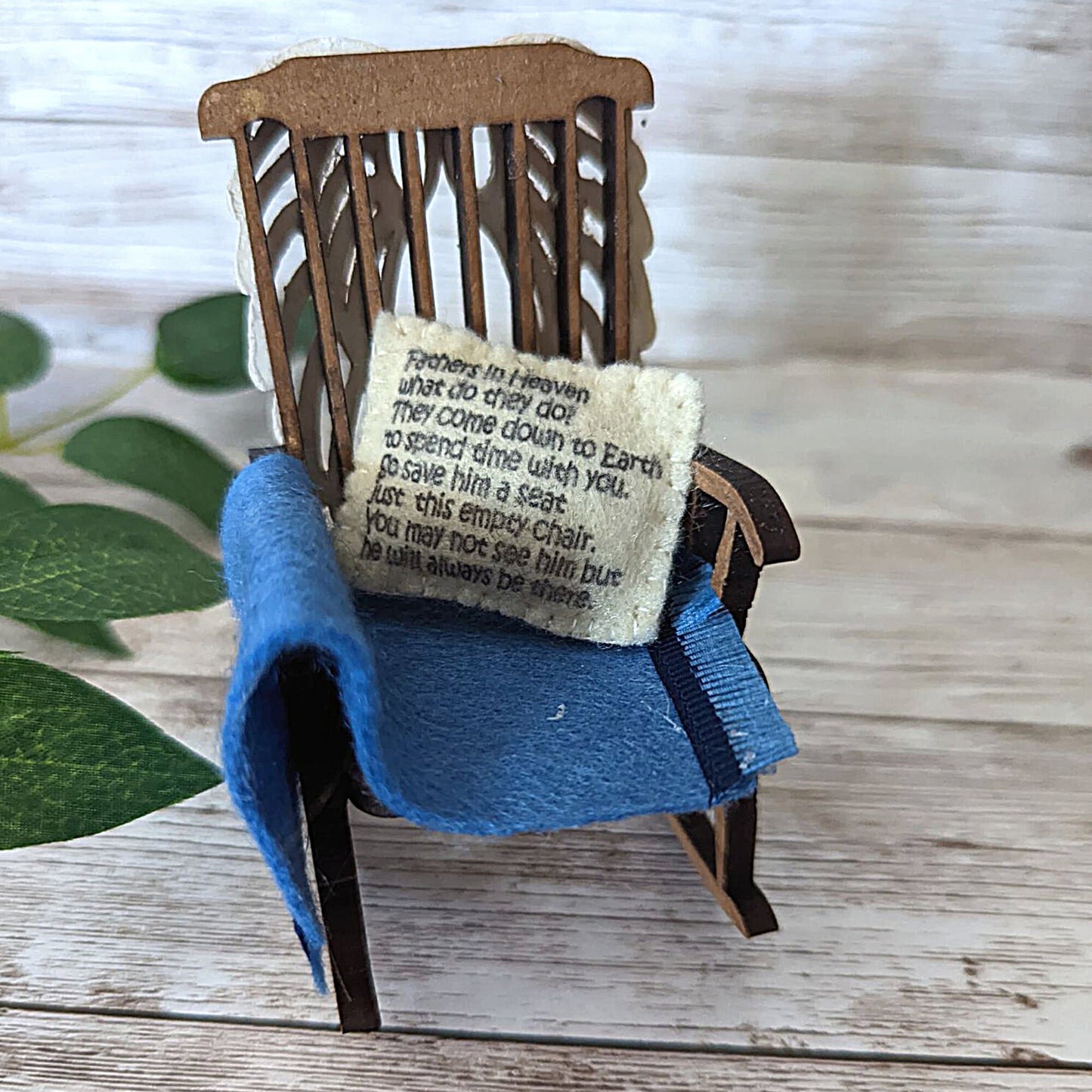 Father’s Day in Heaven memorial chair ,fathers day gift empty chair sympathy gift dad  condolence gift idea in loving memory.