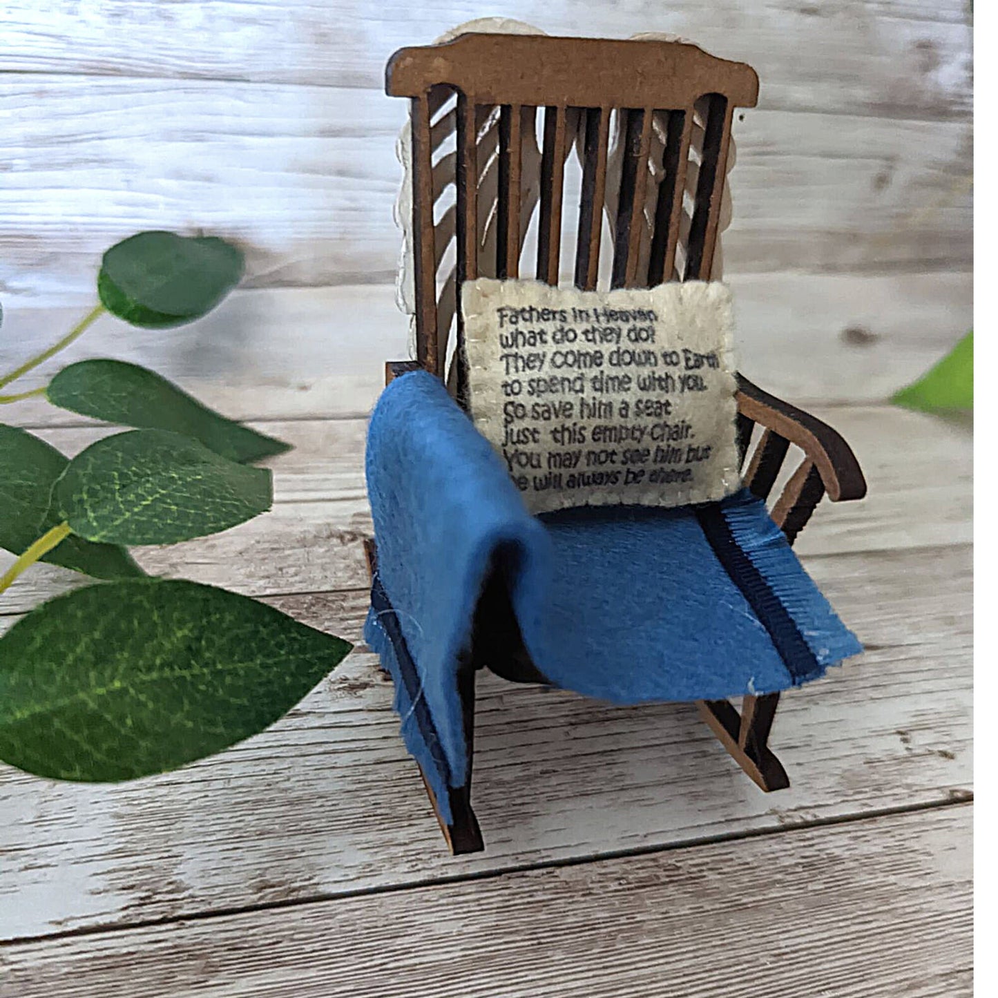 Father’s Day in Heaven memorial chair ,fathers day gift empty chair sympathy gift dad  condolence gift idea in loving memory.