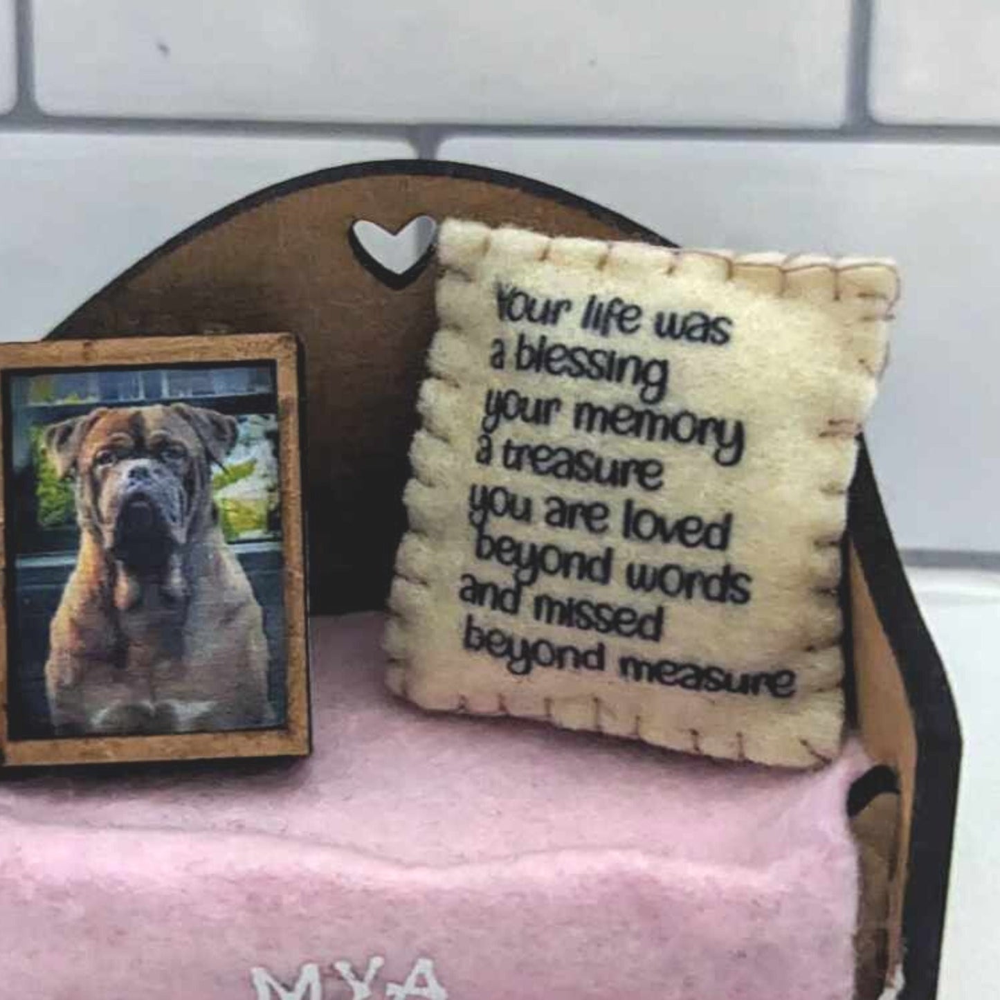 Dog Memorial Ornament, Loss Remembrance Decoration, Pet Memorial Gift, In Loving Memory Keepsake