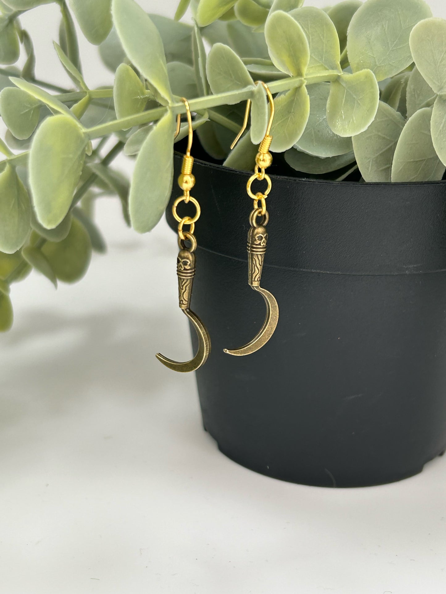 Novelty Sickle Earrings